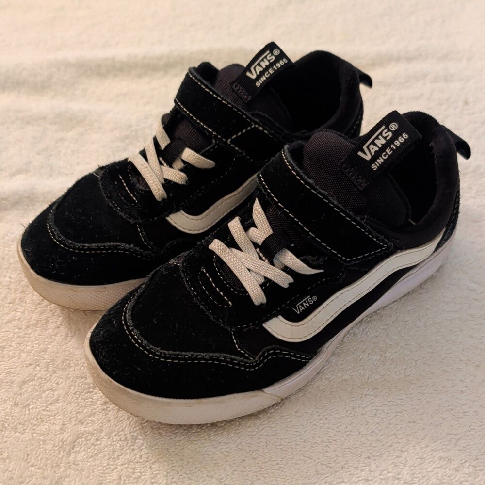 Vans Bearcat Skate Shoes - Black/White, Youth Size 4
